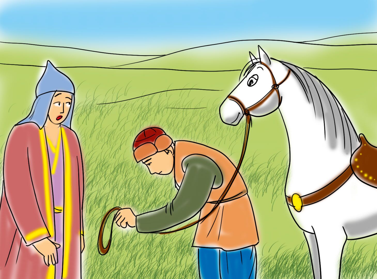 Иллюстрации к башкирским народным сказкам